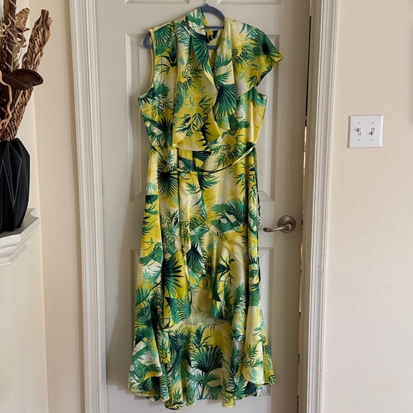 I.N.C Maxi Wrap Tropical Vacation Maxi Vibrant Dress Beach Cocktail Party - Picture 15 of 15